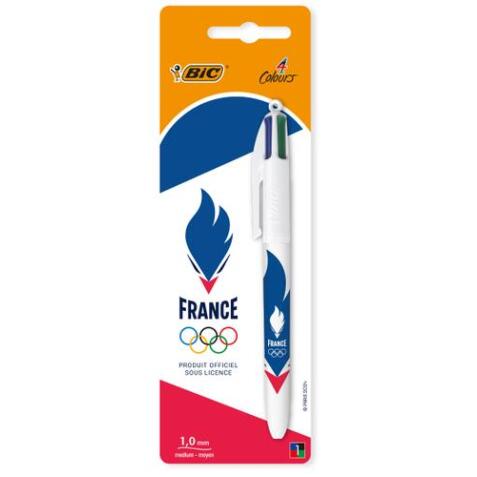 Stylo 4 couleurs Paris 2024 Blister de 1 (4 décors)