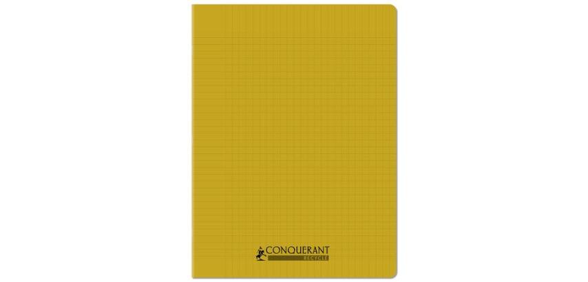 Cahier conquerant poplypropylene indechirable   et lavable recycle 24x32 cm   96 pages seyes piqure 90g