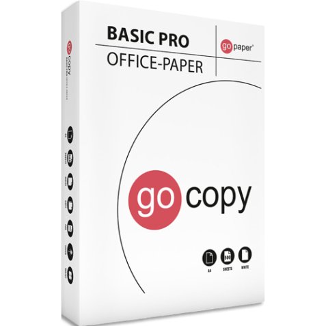 Ramette 500 feuilles Blanc GO COPY BASIC PRO A4 75G CIE 147
