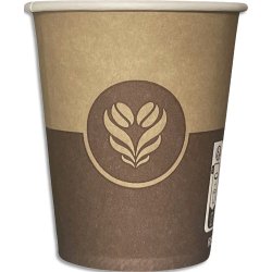 Sachet 100 gobelets carton 15 cl - 6 oz Vending Décor Barista 6100GOBVB