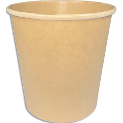 Sachet 50 Bols soupe 480 ml - 16 oz en kraft brun 1650BOS