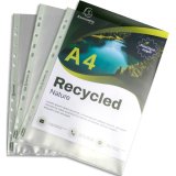 Sachet de 25 pochettes perforées PP recyclé Forever 12/100e - A4 - Translucide