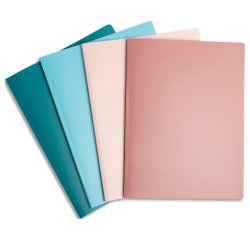 Protège-documents semi-rigide en PP recyclé 60 vues Skandi - Couleurs assorties