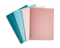 Protège-documents semi-rigide en PP recyclé 80 vues Skandi - Couleurs assorties