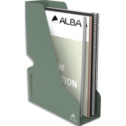 Porte-revues en métal plein ODESK. Coloris vert celadon