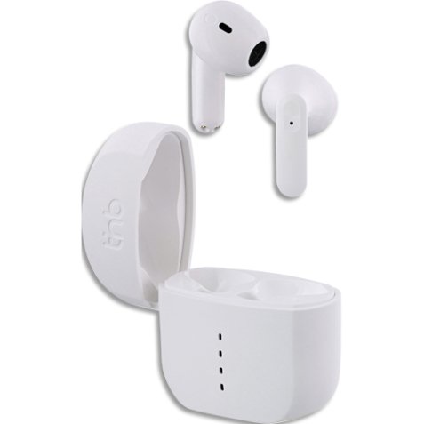 Écouteurs sans fil TWS avec boîtier de charge - blanc EBZIPP2WH