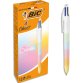 Stylo bille 4 couleurs rétractables Sweet Arc en ciel. Pointe Moyenne (1,0 mm) - Coloris pastel