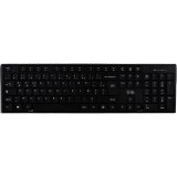 Clavier sans fil rechargeable bluetooth + usb-a 2,4 ghz - azerty (fr) - noir KBWBTBK