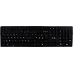 Clavier sans fil rechargeable bluetooth + usb-a 2,4 ghz - azerty (fr) - noir KBWBTBK