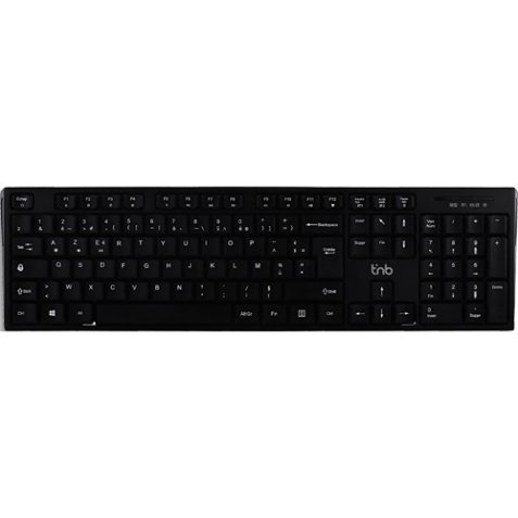 Clavier sans fil rechargeable bluetooth + usb-a 2,4 ghz - azerty (fr) - noir KBWBTBK