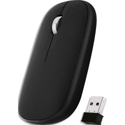 Iclick - souris sans fil colorée dual connect - noir MWCOLORBK