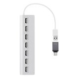 Hub 7 ports usb-a 2.0 - aluminium HUBUSB7ALU
