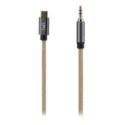 Rope - câble usb-c / jack 3.5 2m - marron RUSBCJACK2