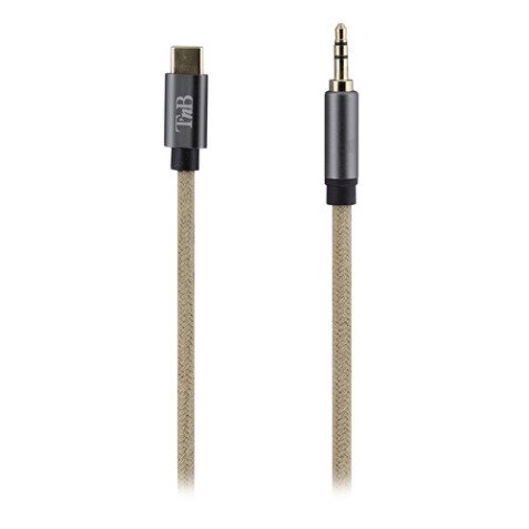 Rope - câble usb-c / jack 3.5 2m - marron RUSBCJACK2
