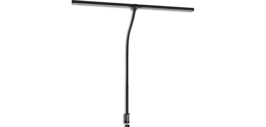 CEP Lampe de bureau à LED ALBATROSS, pied de serrage, noir