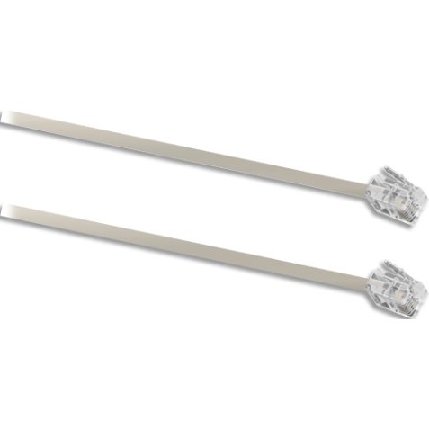 Câble rj11 modem m/m 5m - beige RJ115