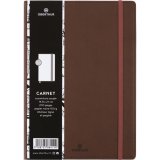 Carnet a5 balthazar brun - 200 pages - souple - ligne 588411