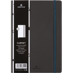 Carnet a5 balthazar gris - 200 pages - souple - ligne 588412