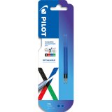 Blister de 2 recharges FriXion BALL 4 couleurs. Coloris bleu