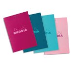 Rhodia bloc agrafé COULEURS N°11 5/5 80 feuillets microperforés, couvertures assorties - Assortis