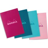 Rhodia bloc agrafé COULEURS N°11 5/5 80 feuillets microperforés, couverures assorties - Assortis