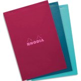 Rhodia bloc agrafé COULEURS N°19 5/5 80 feuillets microperforés, couvertures assorties - Assortis