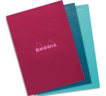 Rhodia bloc agrafé COULEURS N°18 5/5 80 feuillets microperforés, couvertures assorties - Assortis