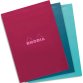 Rhodia bloc agrafé COULEURS N°18 5/5 80 feuillets microperforés, couverures assorties - Assortis