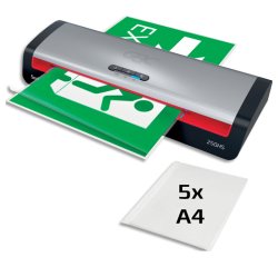 Plastifieuse 250HS, jusqu'au format A3,noir/argent/rouge