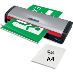 Plastifieuse 250HS, jusqu'au format A3,noir/argent/rouge