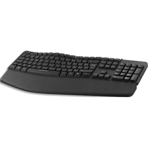 Clavier Tnb ERGO - Clavier ergonomique filaire avec repose-poignet aimante - noir