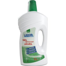 Gel nettoyant dégraissant désinfectant javel sans rinçage lagor 1l CW24
