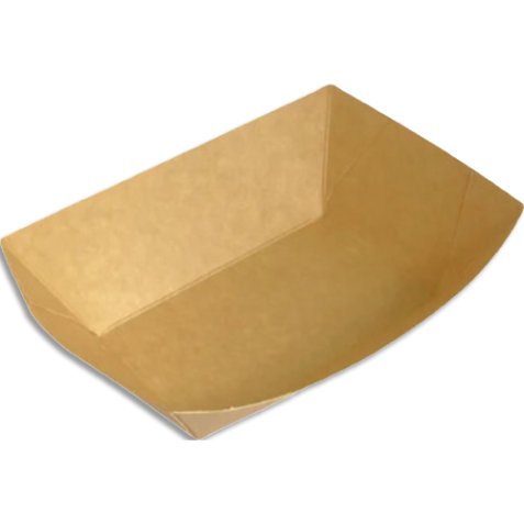 Boîte 250 Barquettes rectangulaire kraft 125 ml 125250BAK