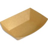 Boîte 250 Barquettes rectangulaire kraft 250 ml 250250BAK