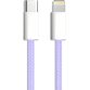 Câble usb-c / lightning mfi, colors nylon, violet, 1m 600411