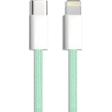 Câble usb-c / lightning mfi, colors nylon, vert, 1m 600412