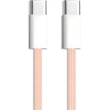 Câble usb-c / usb-c, colors nylon, rose, 1m 600413
