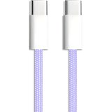 Câble usb-c / usb-c, colors nylon, violet, 1m 600414