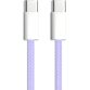 Câble usb-c / usb-c, colors nylon, violet, 1m 600414