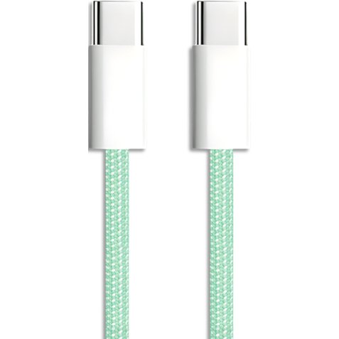Câble usb-c / usb-c, colors nylon, vert, 1m 600415