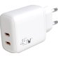 Chargeur secteur, dual, 2 usb-c, pd 45w, blanc 570410