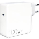 Chargeur secteur, usb-c, pd100w, blanc + câble usb-c, nylon, noir, 2m 570414