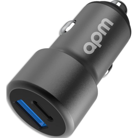 Chargeur all cig 100w, 2 ports, usb-a qc 3.0 / usb-c pd, alu 570151