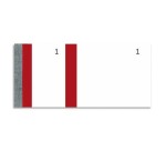 Bloc vendeur 100 feuillets 60x135 mm Rouge