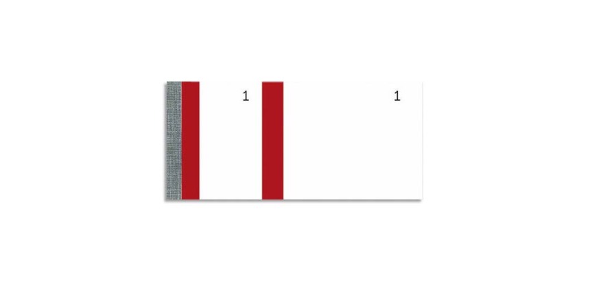 Bloc vendeur 100 feuillets 60x135 mm Rouge