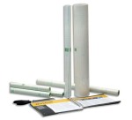 Rouleau de couvre-livre à adhésif repositionnable - 20x0,50 m - Transparent.