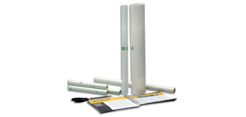 Rouleau de couvre-livre à adhésif repositionnable - 20x0,50 m - Transparent.