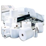 Bobine calc Canon 57 x 25 mm sans mandrin, 6,5 mètres, papier 1 pli offset extra-Blanc 60g