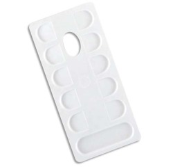 Palette lefranc bourgeois rectangulaire plastique