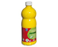 Gouache lefranc bourgeois liquide redimix non toxique fluide couvrante prête à l'emploi jaune primaire flacon 1000ml
